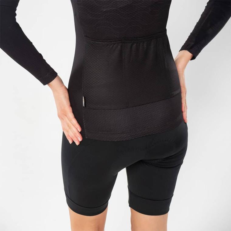 Spodenki kolarskie bez szelek czarne damskie