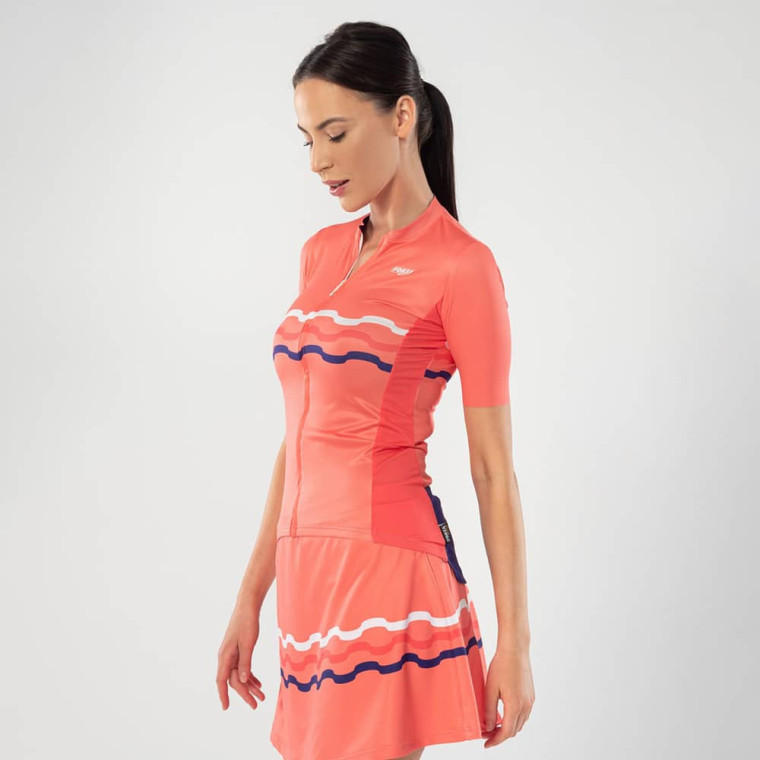 Koszulka kolarska Press Slim Coral