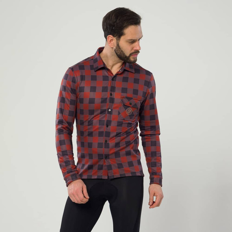 Koszula Gravel Orange Tartan