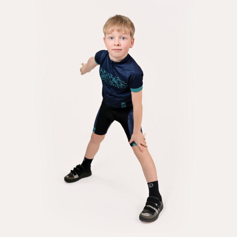 Koszulka kolarska Essence junior granatowa – dziecięca | Forza Sport