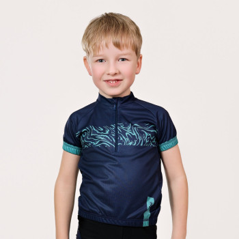 Koszulka kolarska Essence junior granatowa – dziecięca | Forza Sport