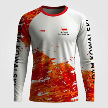 Koszulka sportowa z długim rękawem FORZA SPLASH FIRE – termoaktywna, SPF 50+, wędkarska