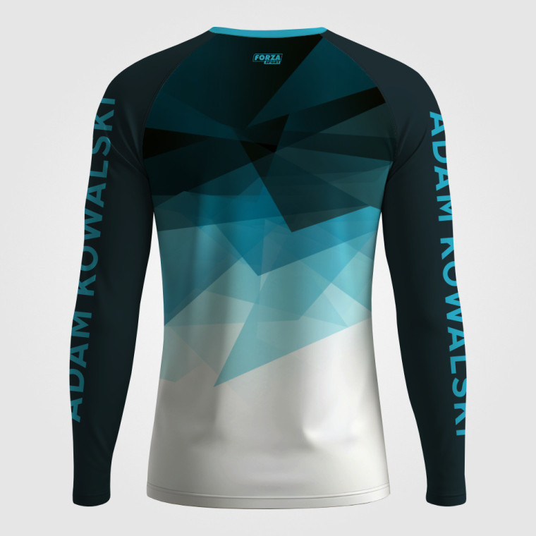 Koszulka sportowa z długim rękawem FORZA SPLASH ICE – oddychająca, SPF 50+, personalizowana