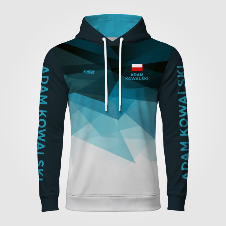 Bluza wędkarska FORZA SPLASH FIRE z kapturem – personalizowana bluza sportowa