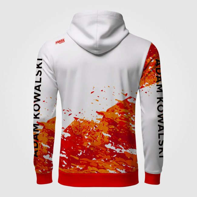 Bluza wędkarska FORZA FIRE z kapturem – personalizowana bluza sportowa