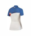 Koszulka funkcyjna rowerowa damska biało-niebieska